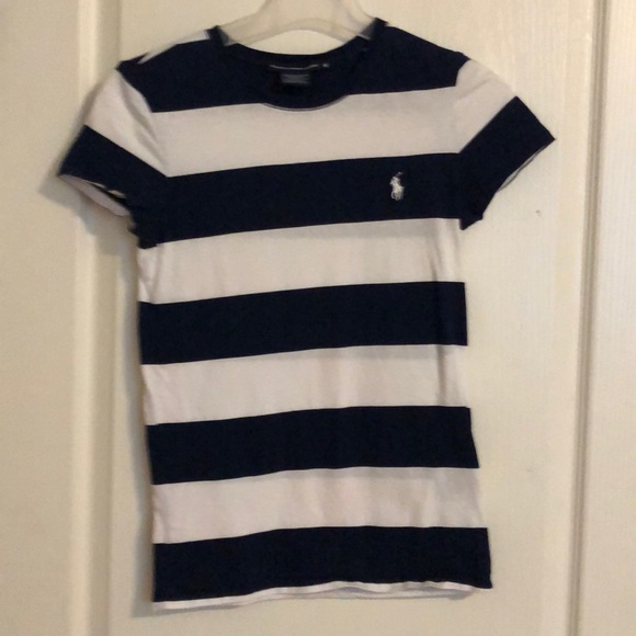 Ralph Lauren t shirt. Navy and white striped